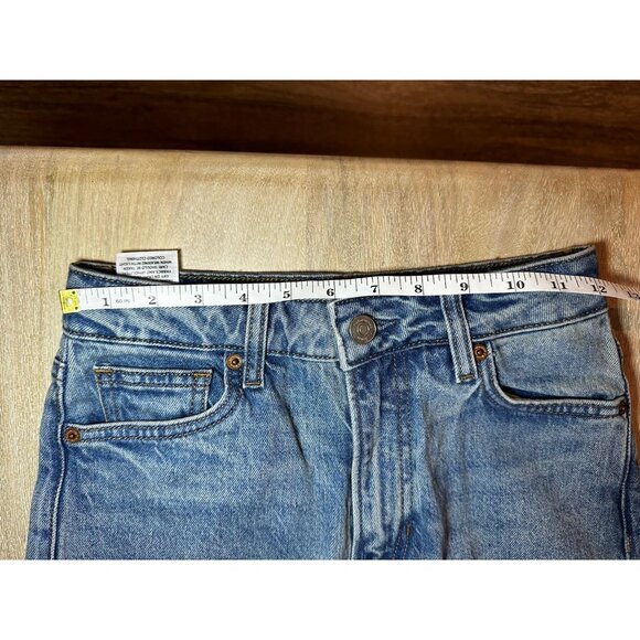 Reformation Liza Ultra High Rise Straight Jeans Malta Medium Wash Size 25 - Picture 5 of 7